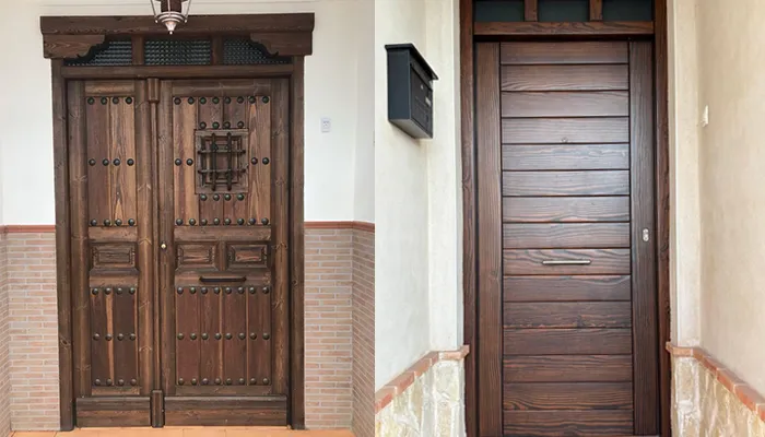 PUERTAS DE ENTRADA DE MADERA